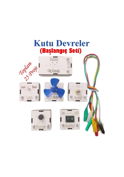 Kutu Devreler Başlangıç Seti Elektrik Elektronik - Stem Eğitici Oyun Seti