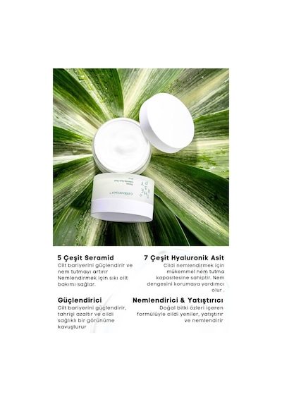 5 Seramid Ve 7 Hyaluronik Asit İçeren Nemlendirici Ve Yatıştırıcı Therapy Enhancing Aqua Krem