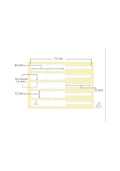 Kuyumcu Etiketi Pp Opak 12x72 1250 Sarım