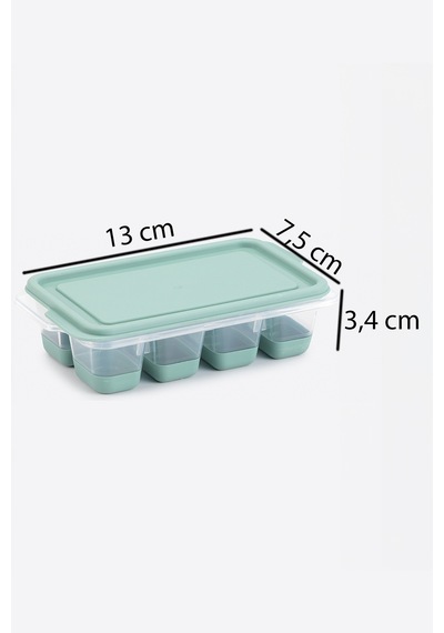 Mini Silikon Küp Buz Kalıbı Buzluk 7,5 X 13 X 3,4 Cm Plastik Diğer