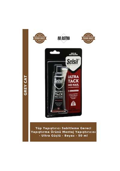 Tüp Yapıştırıcı Sabitleme Gereci Yapıştırma Ürünü Montaj Yapıştırıcısı - Ultra Güçlü - Beyaz - 50 Ml
