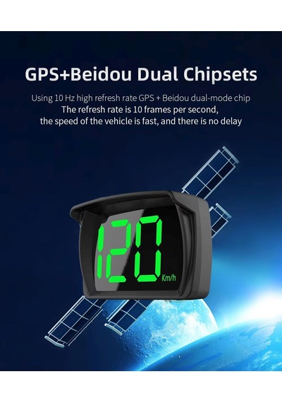 Gps Hız Ölçer Araç Motorsiklet Hız Göstergesi Dijital Usb Beslemeli Otomatik Aç Kapa 5v