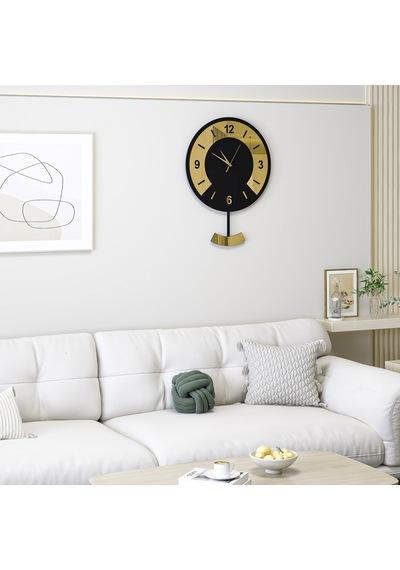 Aspen Duvar Saati Siyah Gold Siyah - Gold