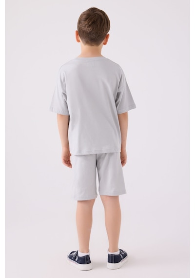 U.S. Polo Assn. Erkek Çocuk Gri Bermuda Takımı 5274-43671 Gri