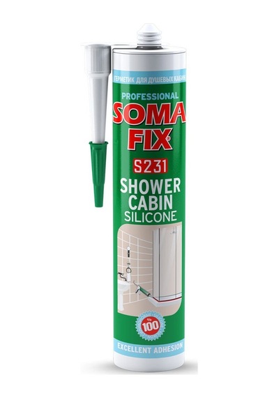 Duşakabin Silikonu Beyaz Somafix S231 - 280ml 320gr5000