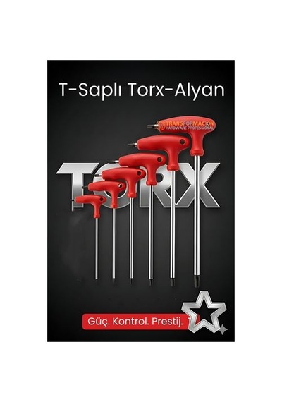 Zenvac Tor-x Profesyonel T-kollu Torx Alyan Anahtar Seti 6 Parça - Güç Ve Hassasiyet Bir Arada 722633 Zenvac29