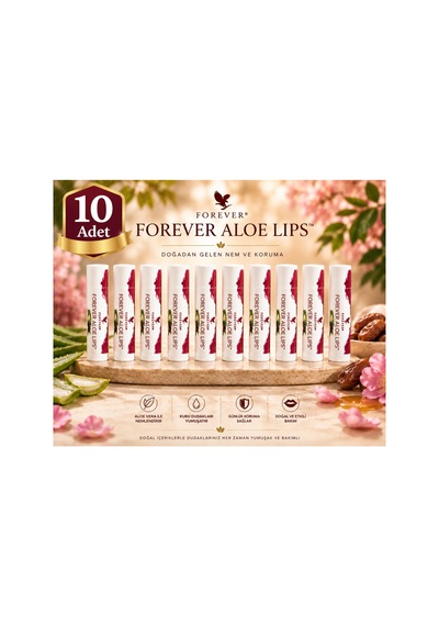 Forever Aloe Lips Dudak Koruyucu Bakımı Ve Nemlendirici Krem-022 Kodlu Ürün-10 Adet