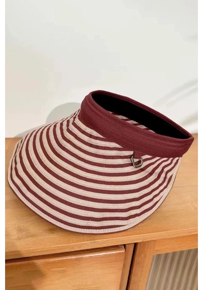 Caş Dekorasyon Bordo Ve Beyaz Renk Vizör Şapka Taç Beyaz - Bordo