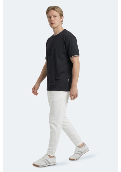 Slazenger Zavıer Erkek Pamuklu Siyah Tişört