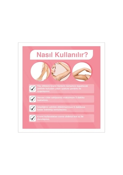Kadınlara Özel Hassas Ciltler İçin Tüy Dökücü Krem 40 Ml
