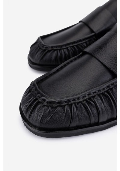 Valmenti Erkek Hakiki Deri Siyah Loafer Ayakkabı 987 1009 Erk Ayk Sk25-26 Sıyah Dr Siyah