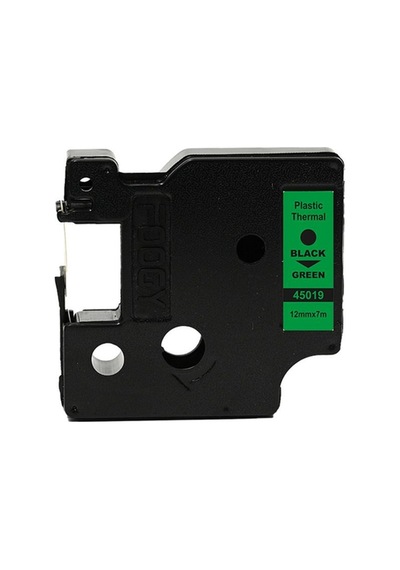 Dymo D1 Muadili Etiket Plastik Yeşil - 12 Mm X 7 Mt - 45019 - Eko Paket 5 Li
