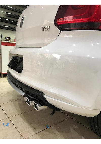 Volkswagen Polo 2009 - 2017 Difizör Arka Tampon Eki Difüzör