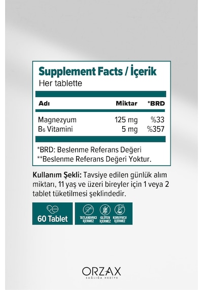 Ocean Magnezyum Complex 60 Tablet X 2 Adet