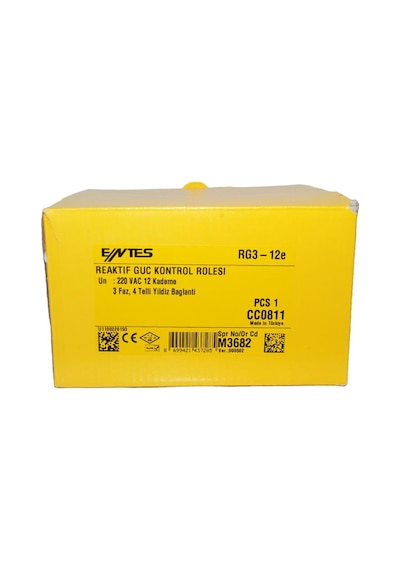 ENTES Rg3-12E Reaktif Güç Kontrol Rölesi (M3682)