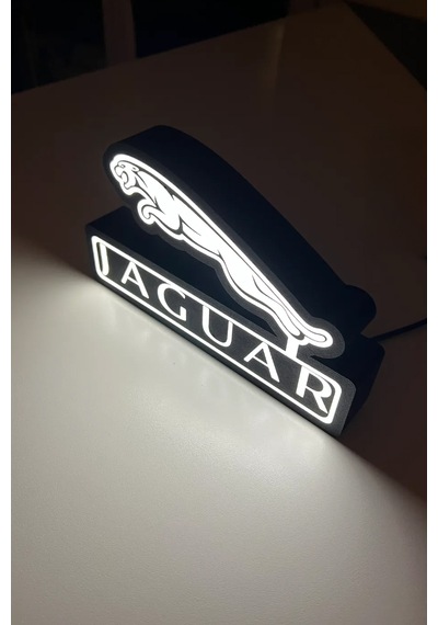 Jaguar Dekoratif Aydınlatma Led Gece Lambası Çok Renkli
