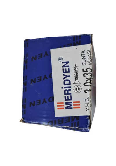 Meridyen Sunta Vidası 3.0 x 35 mm (Kutu İçinde 1000 Adet Bulunmak