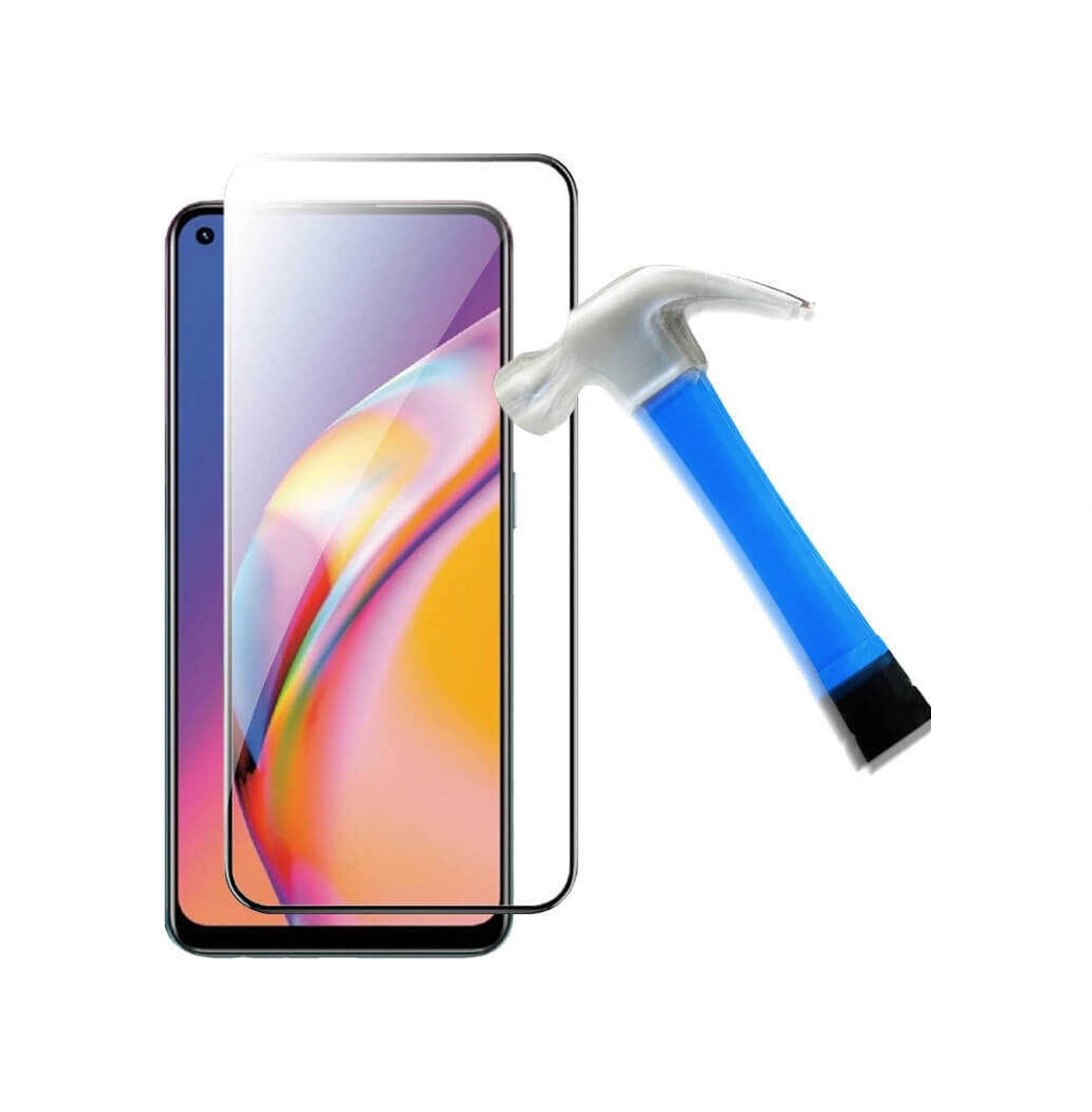 Logis Oppo Reno 5 Lite 9d Mat Seramik Tam Kaplayan Ekran Koruyucu Cam