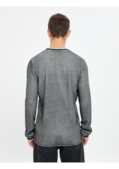 Koton Triko Kazak Bisiklet Yaka Dokulu Slim Fit Uzun Kollu Siyah 4wam70030ht Siyah Koton Triko Kazak Bisiklet Yaka Dokulu Slim Fit Uzun Kollu Siyah 4wam70030ht Siyah