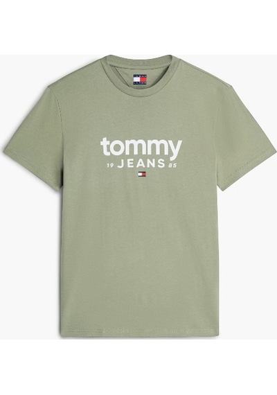 Tommy Hilfiger Tjm Slım Graphıc Tee Ext Erkek Yeşil T-shirt - Dm0dm23376