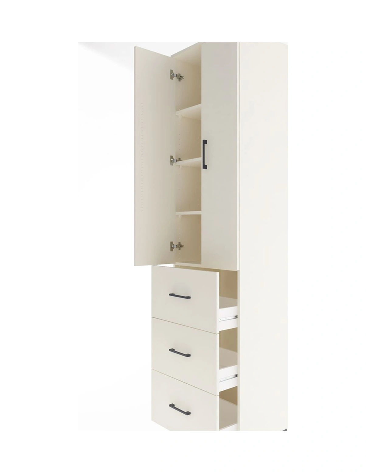 Hyperion Dolap 4 Raflı 3 Çekmeceli 2 Kapaklı 60x44x243 Aytaşı... Aytaşı