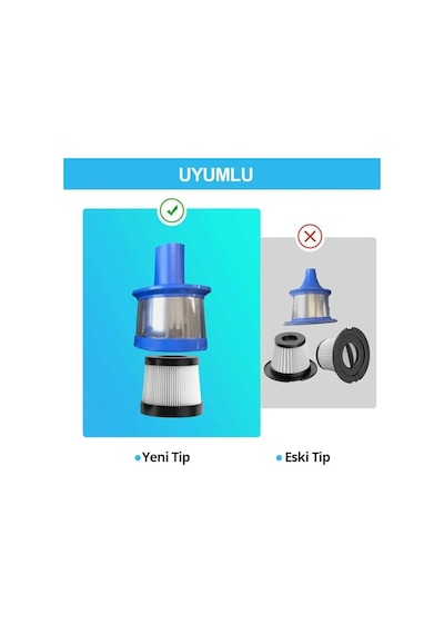 Heifer Quiclean Pro Şarjlı Kablosuz Dikey Süpürge İle Uyumlu Filtre