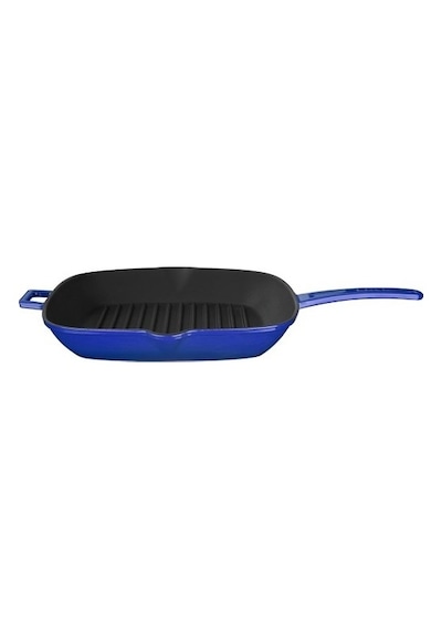 Lava Grill Tava 28 x 28 CM Metal Saplı Mavi