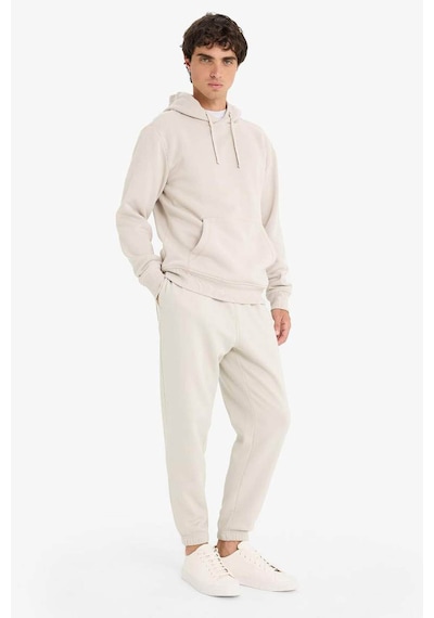 Defacto Regular Fit Beli Bağcıklı Cepli Paçası Lastikli Şardonlu Basic Düz Jogger Eşofman Altı E6326ax25aubg766 Bej