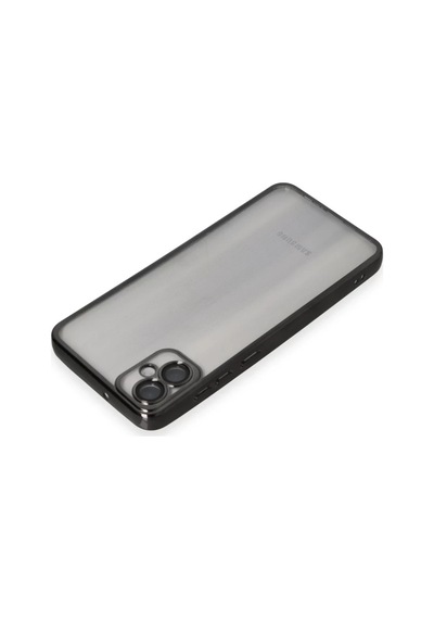 Samsung Galaxy A05 Uyumlu Kılıf Lensli Silikon - Siyah