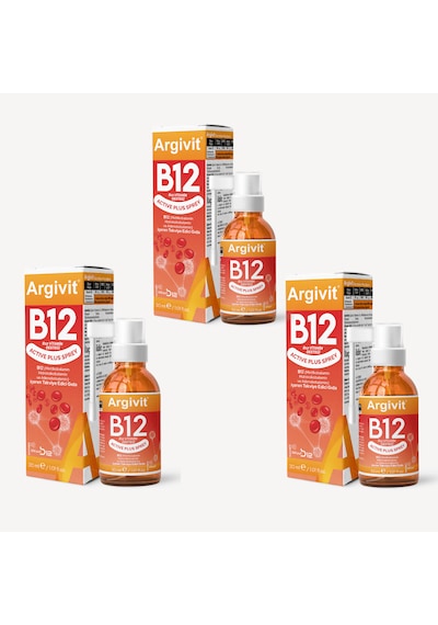Argivit Active Plus B12 Vitamin Sprey 3 x 30 ML