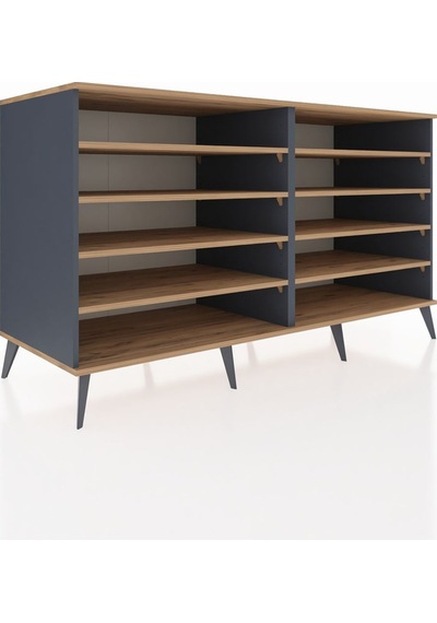 Kronos Konsol 8 Raflı 176x59x99 Antrasit-çam Antrasit-çam Kronos Konsol 8 Raflı 176x59x99 Antrasit-çam Antrasit-çam