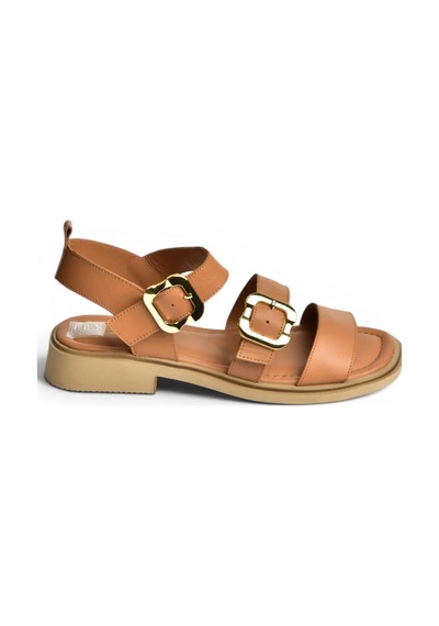 Fox Shoes Y291594203 Taba Hakiki Deri Sandalet