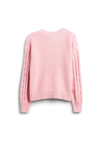 Gap V-cable Çocuk Kazak Pembe