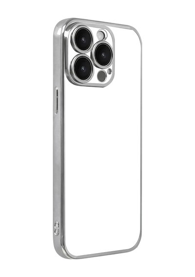 Newface Apple Uyumlu iPhone 15 Pro Max Razer Lensli Silikon Semeglbl - 91 - Gümüş