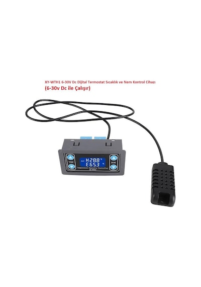 Xy-wth1 6-30v Dc Dijital Termostat Sıcaklık Ve Nem Kontrol Cihazı 6-30v Dc İle Çalışır