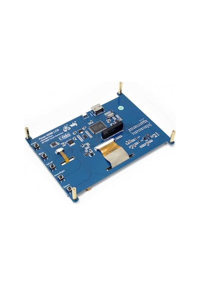 Waveshare 7 İnch Hdmı Lcd Rezistif Dokunmatik Ekran 1024x600