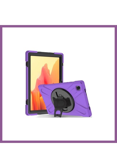Bezos Samsung Galaxy T500 Tab A7 10.4 Kılıf Amazing Tablet Kapak - Mor Rengaren