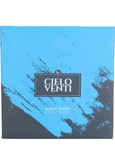 Cielo Venti Night Collection 3'lü Organik Pamuk Erkek Boxer Siyah - Bordo - Mavi - Beyaz