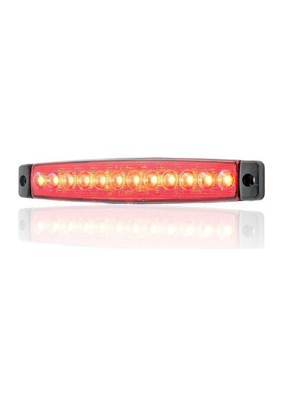 Sanel 24v Üniversal Parmak 12 Led Basamak Kırmızı Sbc24r12