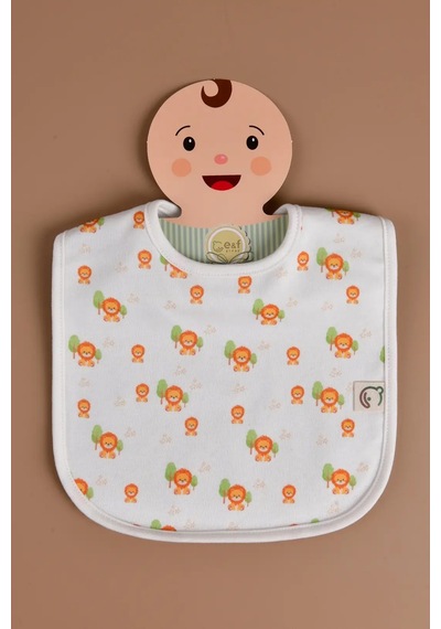 E&f Store 3'lü Sıvı Geçirmez Mama Önlüğü Seti - Ayıcık/aslan/fil Çok Renkli