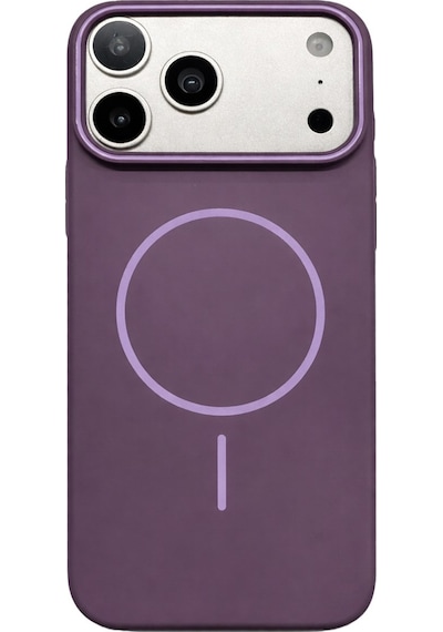 Apple Uyumlu iPhone 17 Pro  Kamera Çıkıntılı Magsafe Wireless Şarj Özellikli Sert Sararmaz Silikon Kılıf Mor