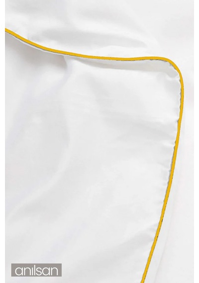 Nano Jel Çift Kişilik Yorgan + 2'li Nano Jel Yastık 50x70, 1200gr Set Beyaz