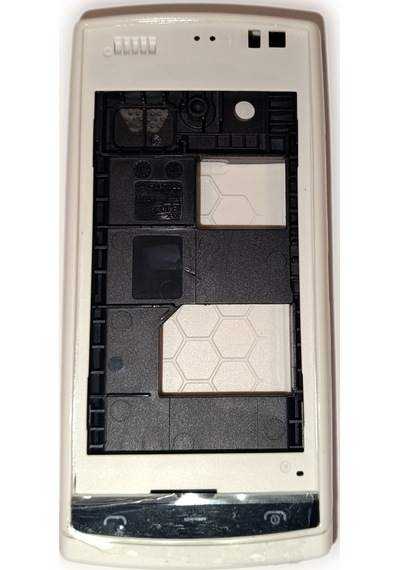 Nokia N500 Kasa Kapak Tuş Takımı N500 Uyumlu Beyaz Renk Orta Kasa