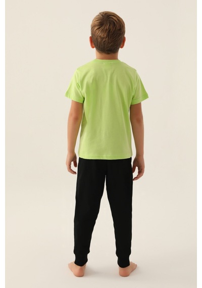 Rolypoly Skate Sarı Erkek Çocuk Pijama Takımı 5274-43000 Lime