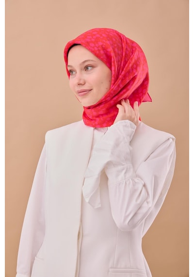 Silk Home Aura Eşarp 140005-26 Pembe, Turuncu, Koyu Turuncu