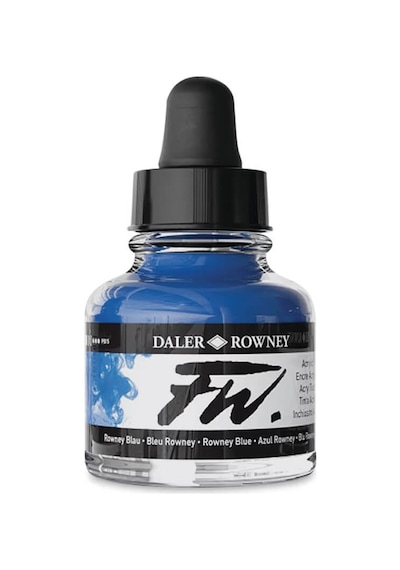 Daler Rowney Fw Ink Akrilik Mürekkep 29.5 Ml Rowney Blue 119 Diğer