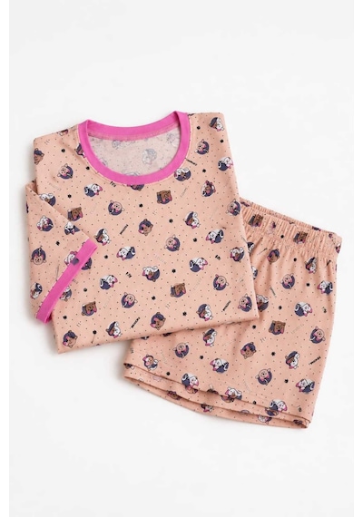 Tenra Kız Çocuk Pamuklu Şortlu Pijama Takımı 3-12 Yaş Pembe
