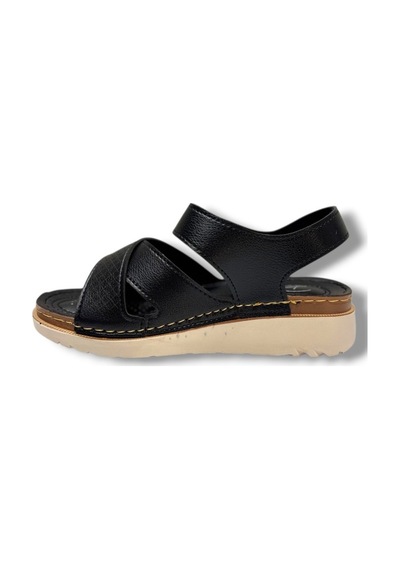Perla 3503-26 Cilt Ultra Soft Anatomik Kadın Sandalet Siyah