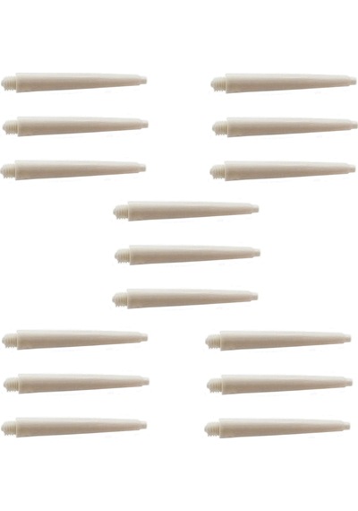 5 SET (15 Adet) 48mm DARTSAN NYLON DART ŞAFT-SHAFT Beyaz,