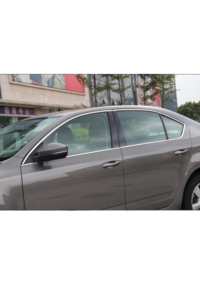 Skoda Octavıa A7 Krom Cam Çerçevesi Seti 12 Parça 2013-2019